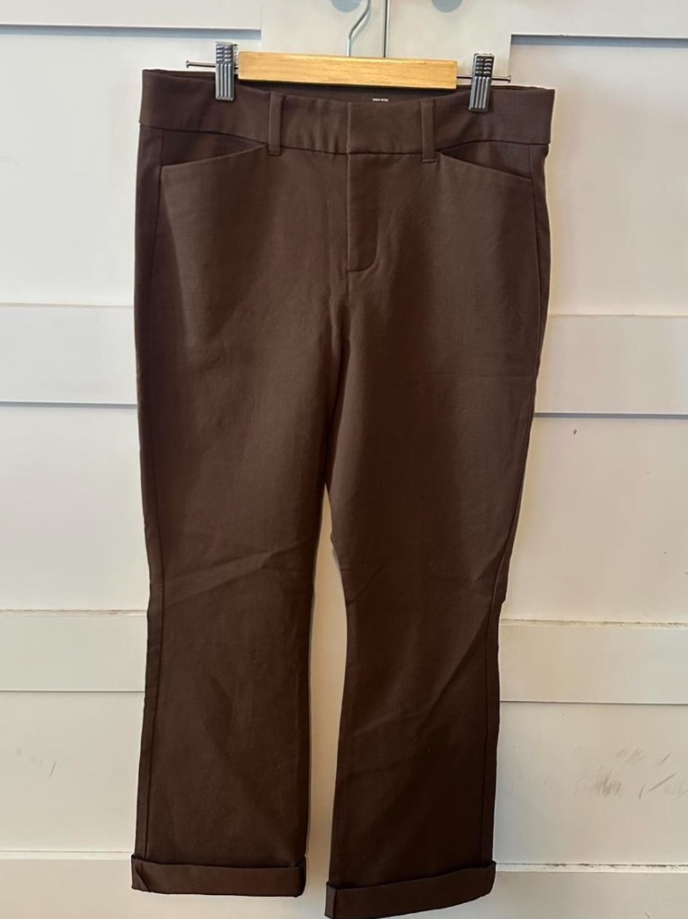 Old Navy Pixie Flare Brown Pants